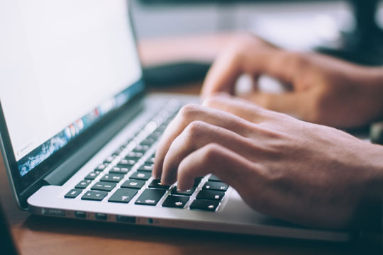 Content managed website design